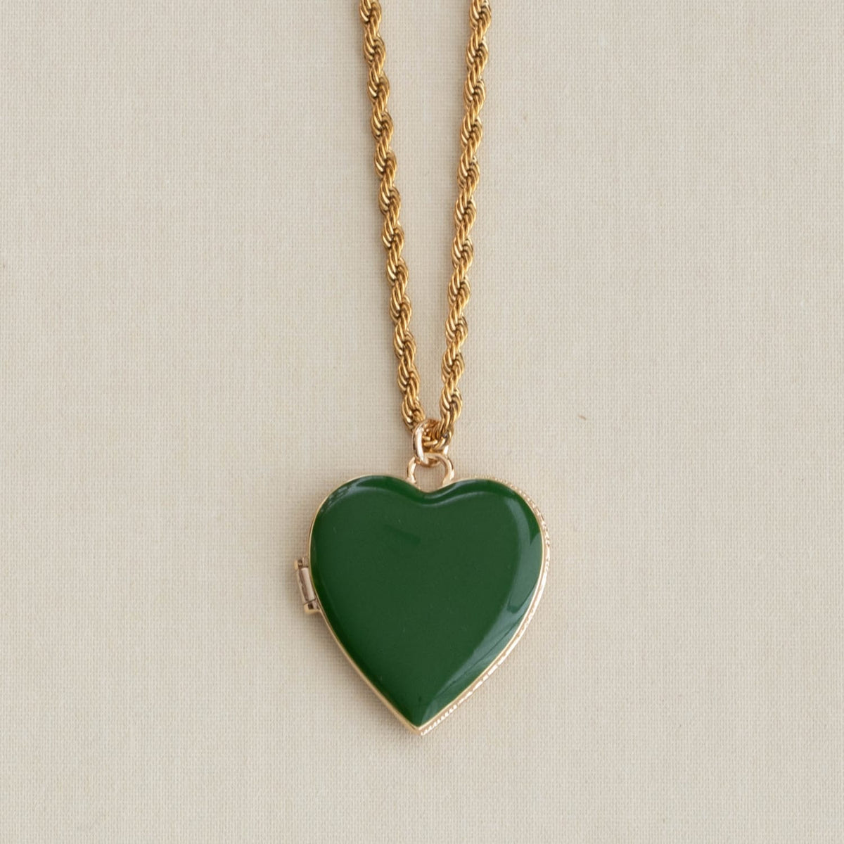 Hello Gorgeous Heart Enamel Locket