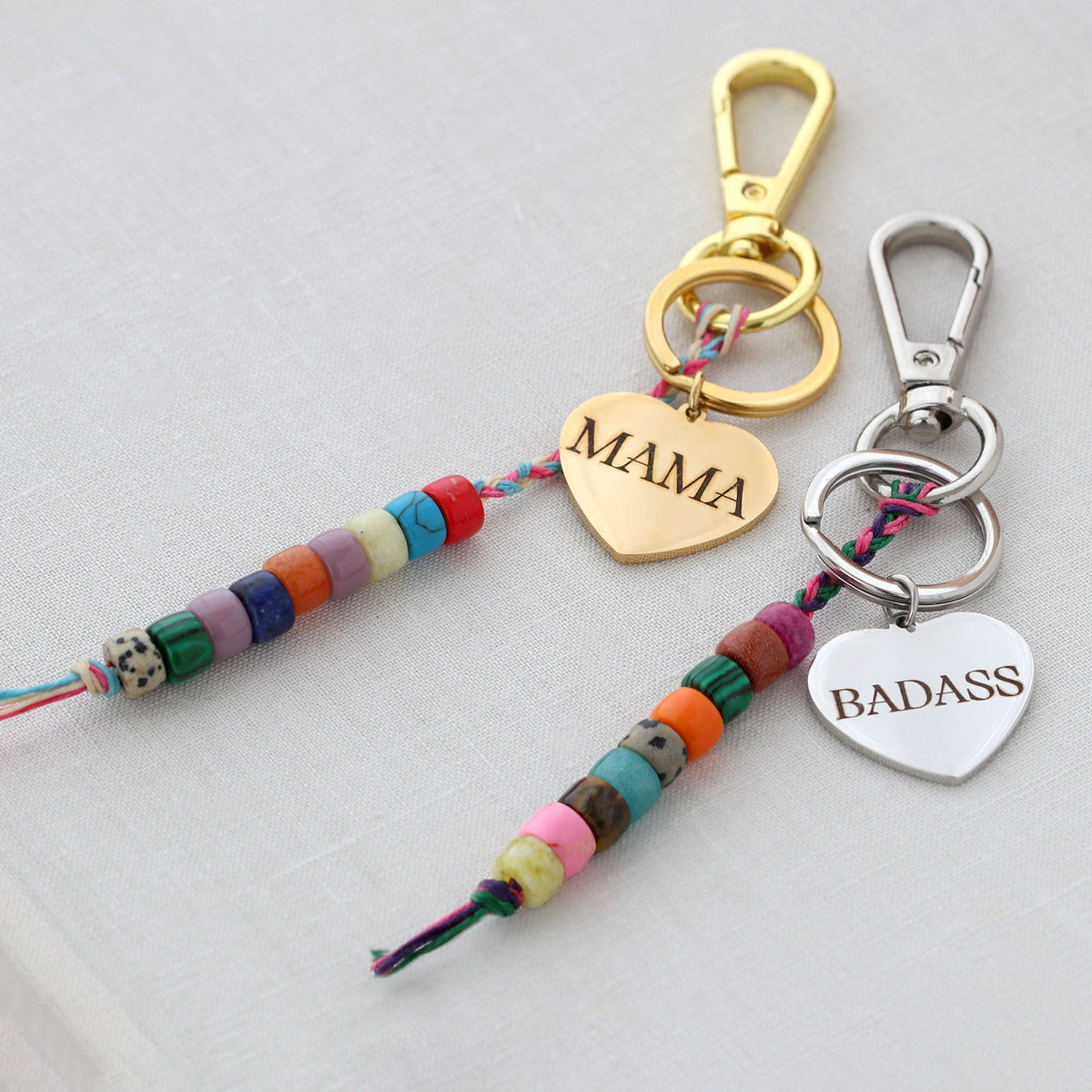 Engraved Bag Charm and Keychain