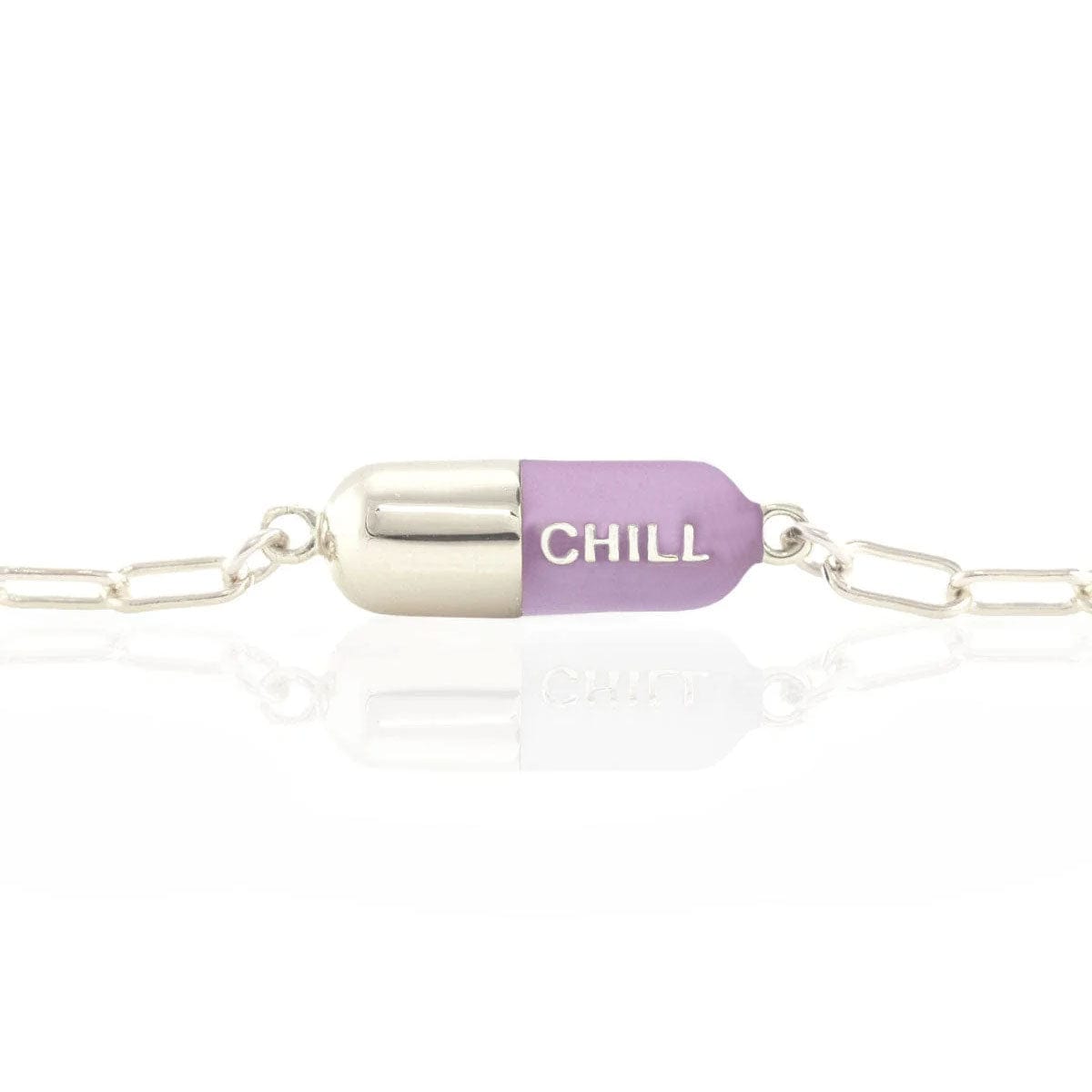 Periwinkle Chill Pill Bracelet in sterling silver