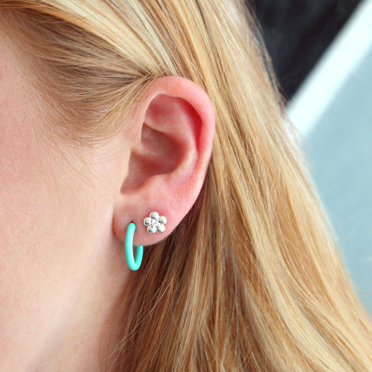 Petite Palette Hoop Earrings