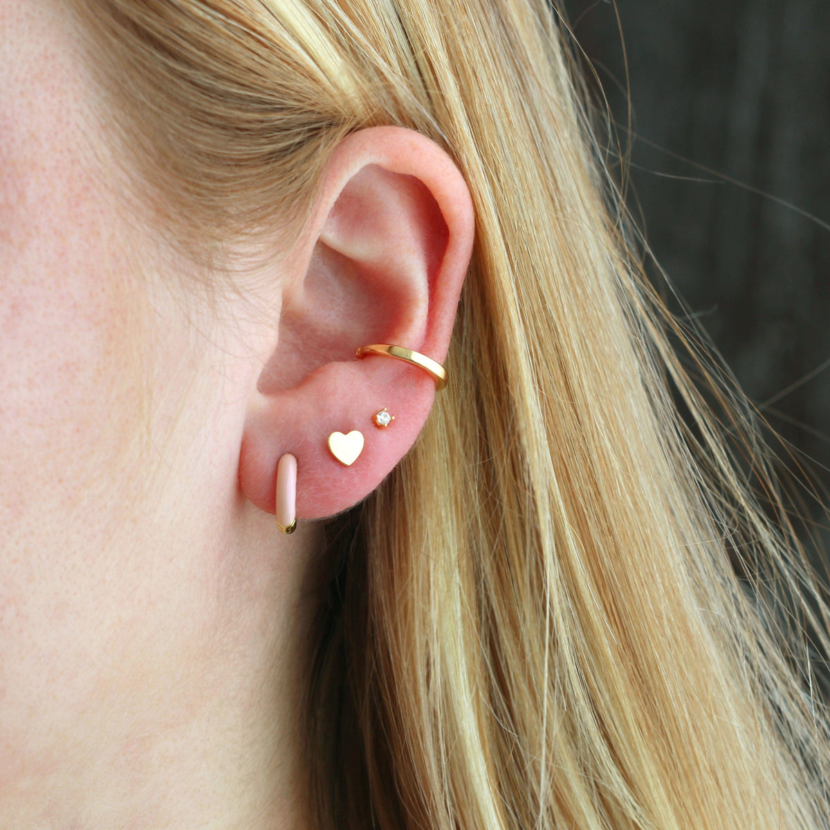 Heart Stud Earrings