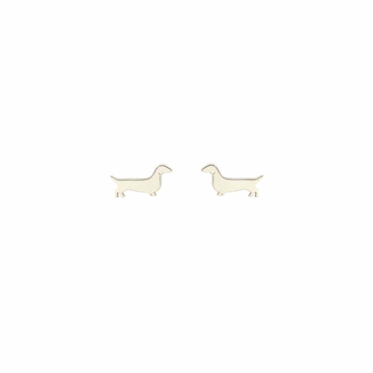 Dachshund (Wiener Dog) Stud Earrings ** Preorder Gold **