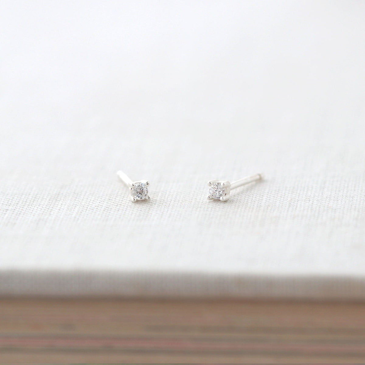 Classic Crystal Prong Set Stud Earrings
