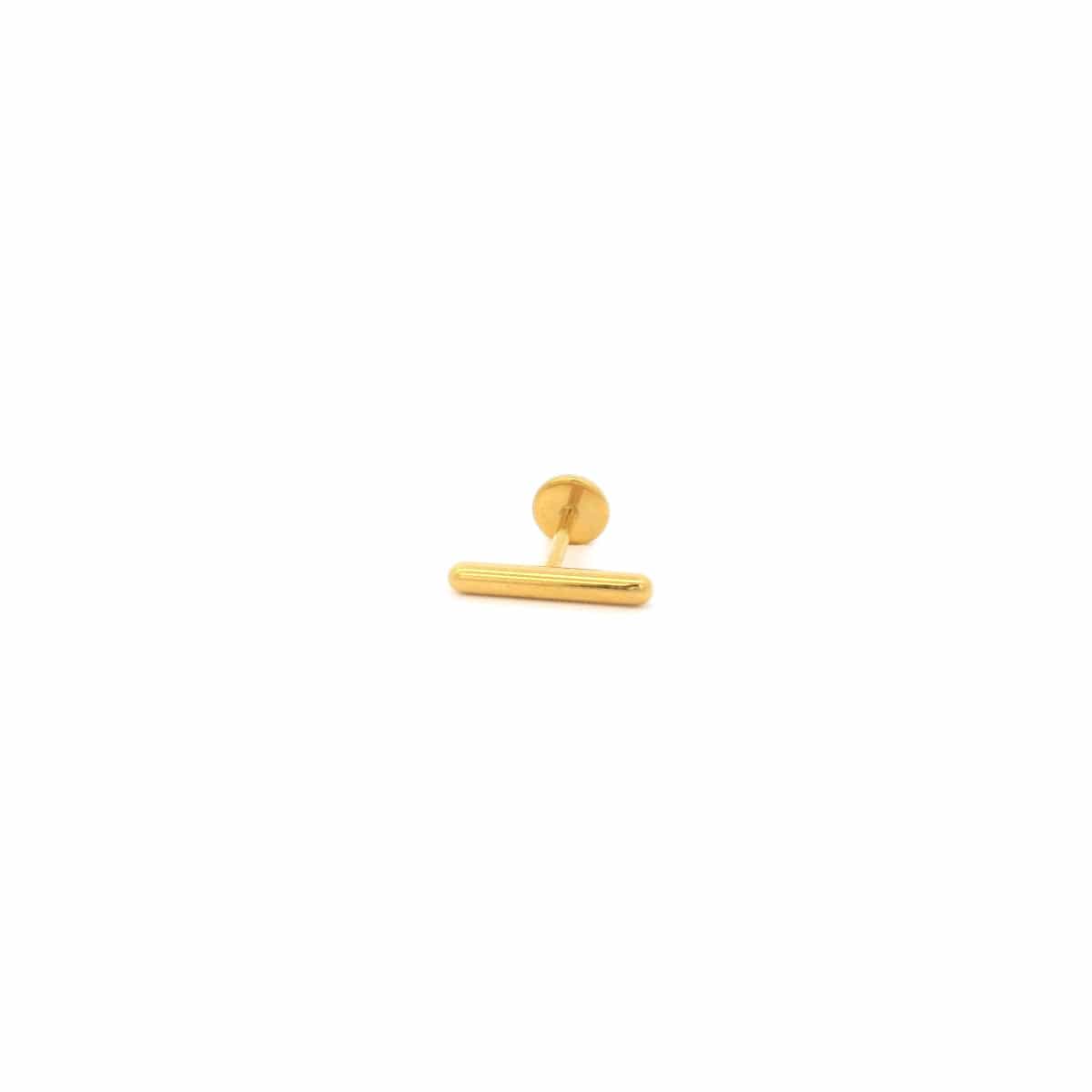 Bar Titanium Flat Back Threadless Stud Earring