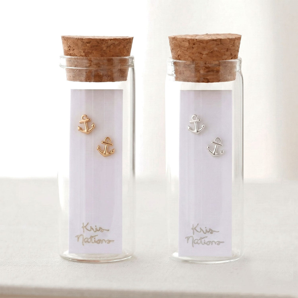 Anchor Stud Earrings