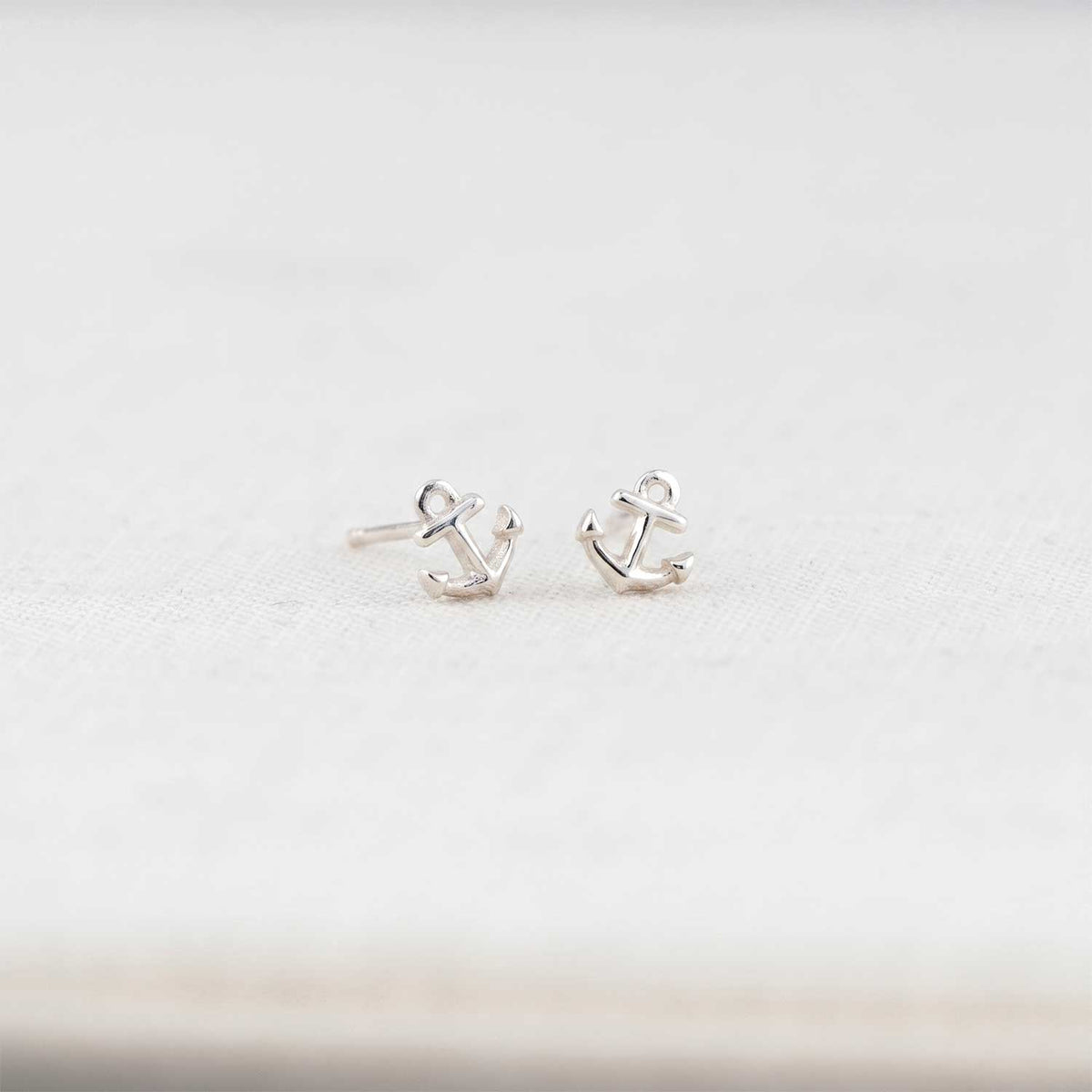Anchor Stud Earrings