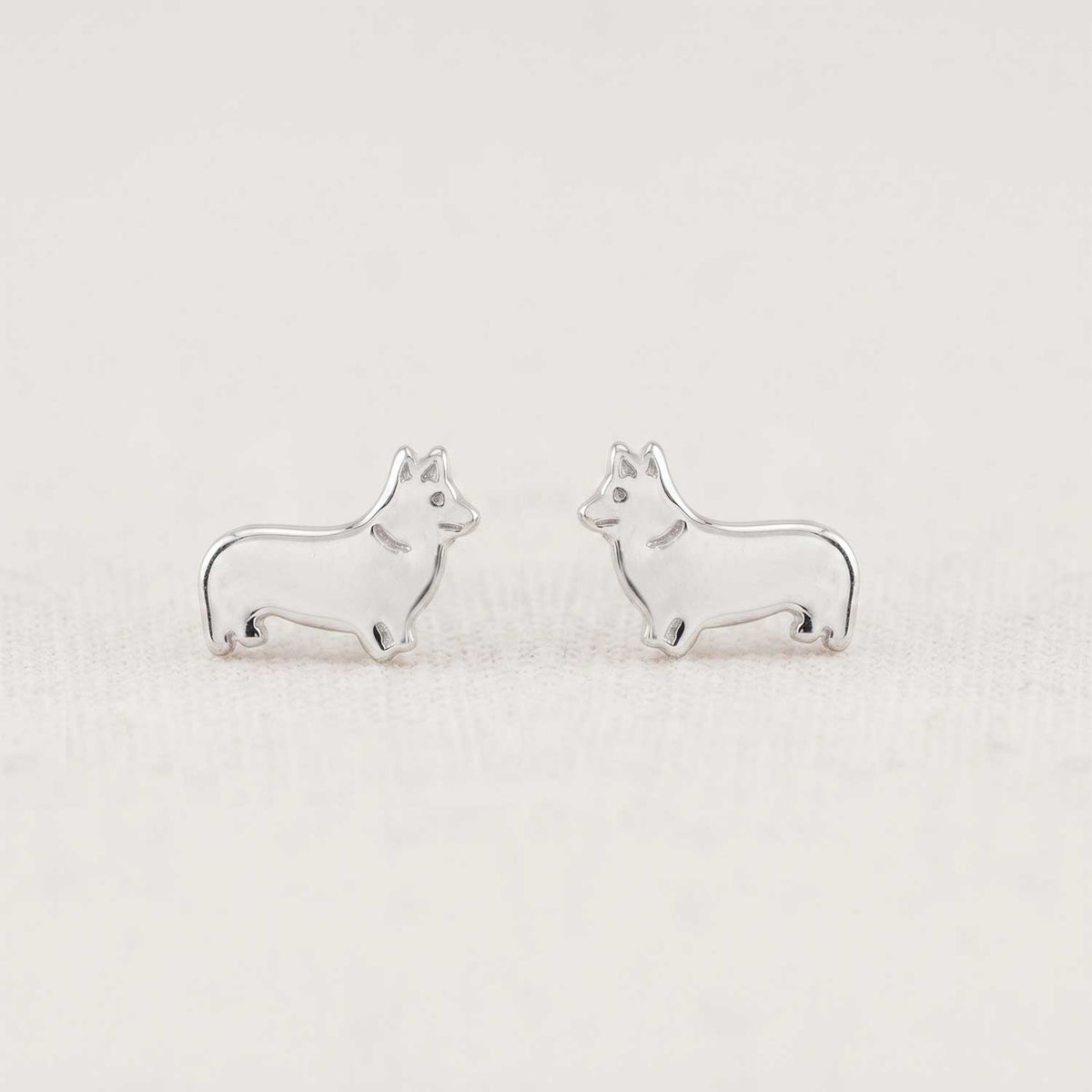 Corgi Dog Stud Earrings