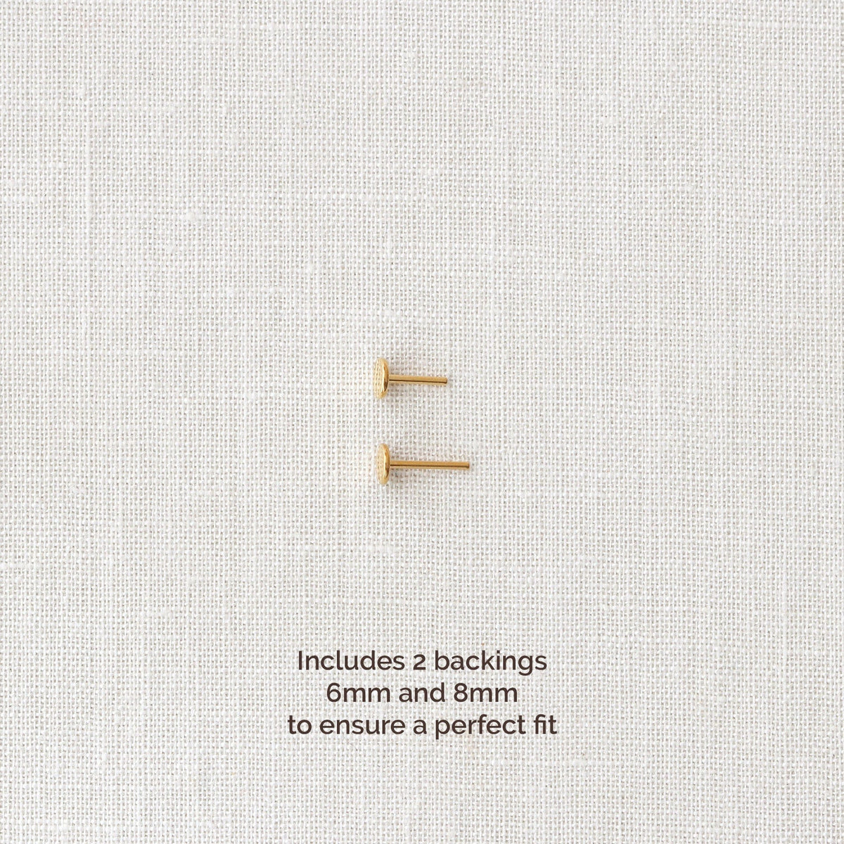 Bar Titanium Flat Back Threadless Stud Earring
