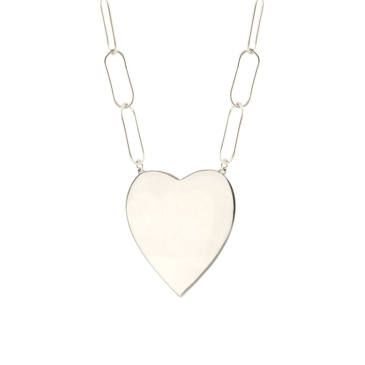 Large Heart Pendant on Large Link Chain