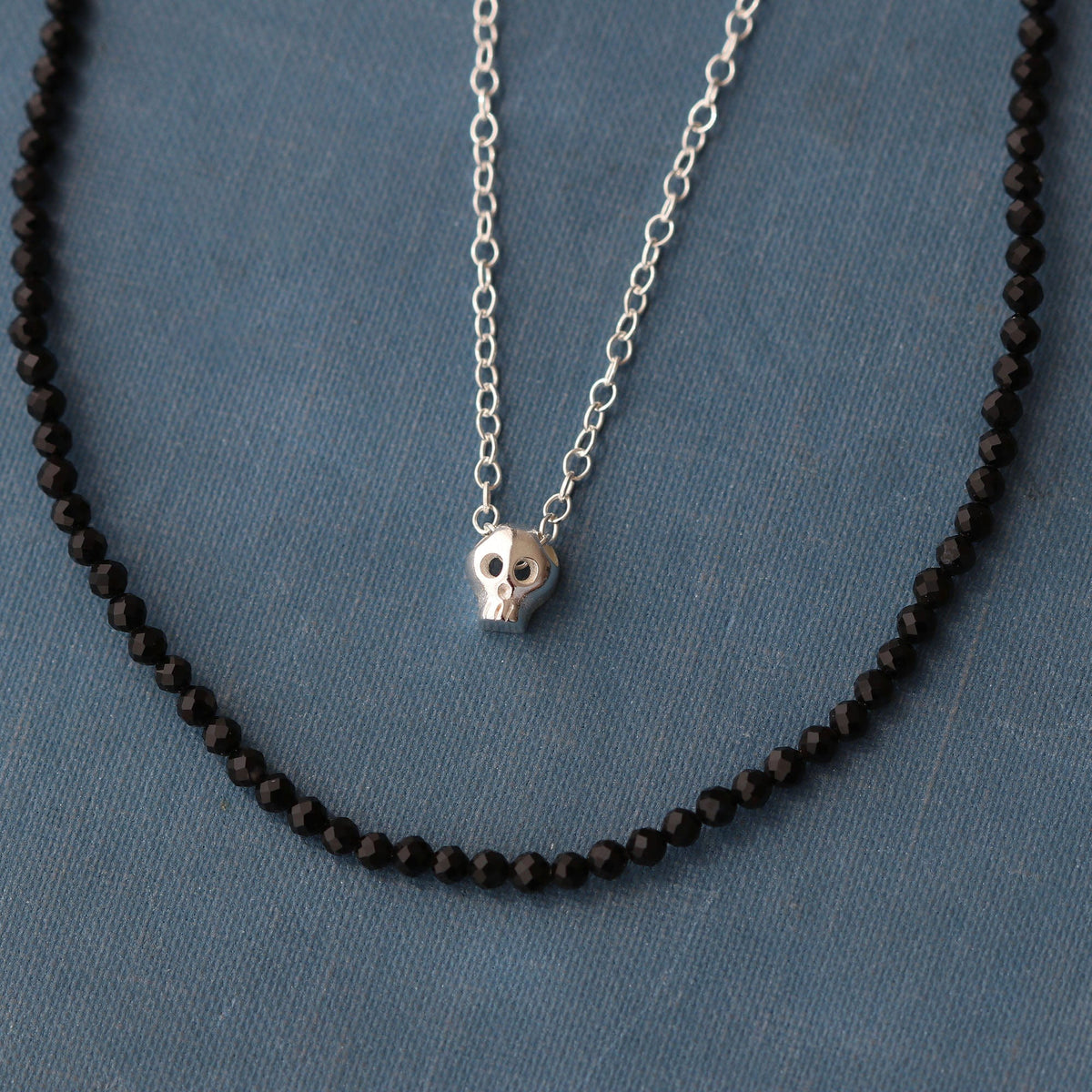 Tiny Skull Charm Necklace