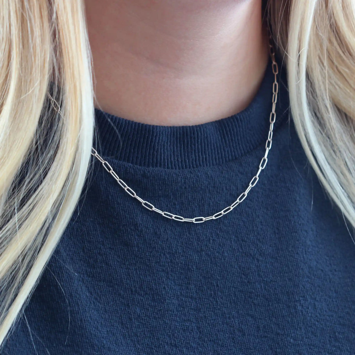 Thick Drawn Cable Chain Necklace