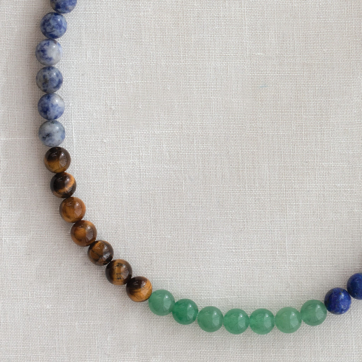 7 Chakra Gemstone Baller Beaded Necklace