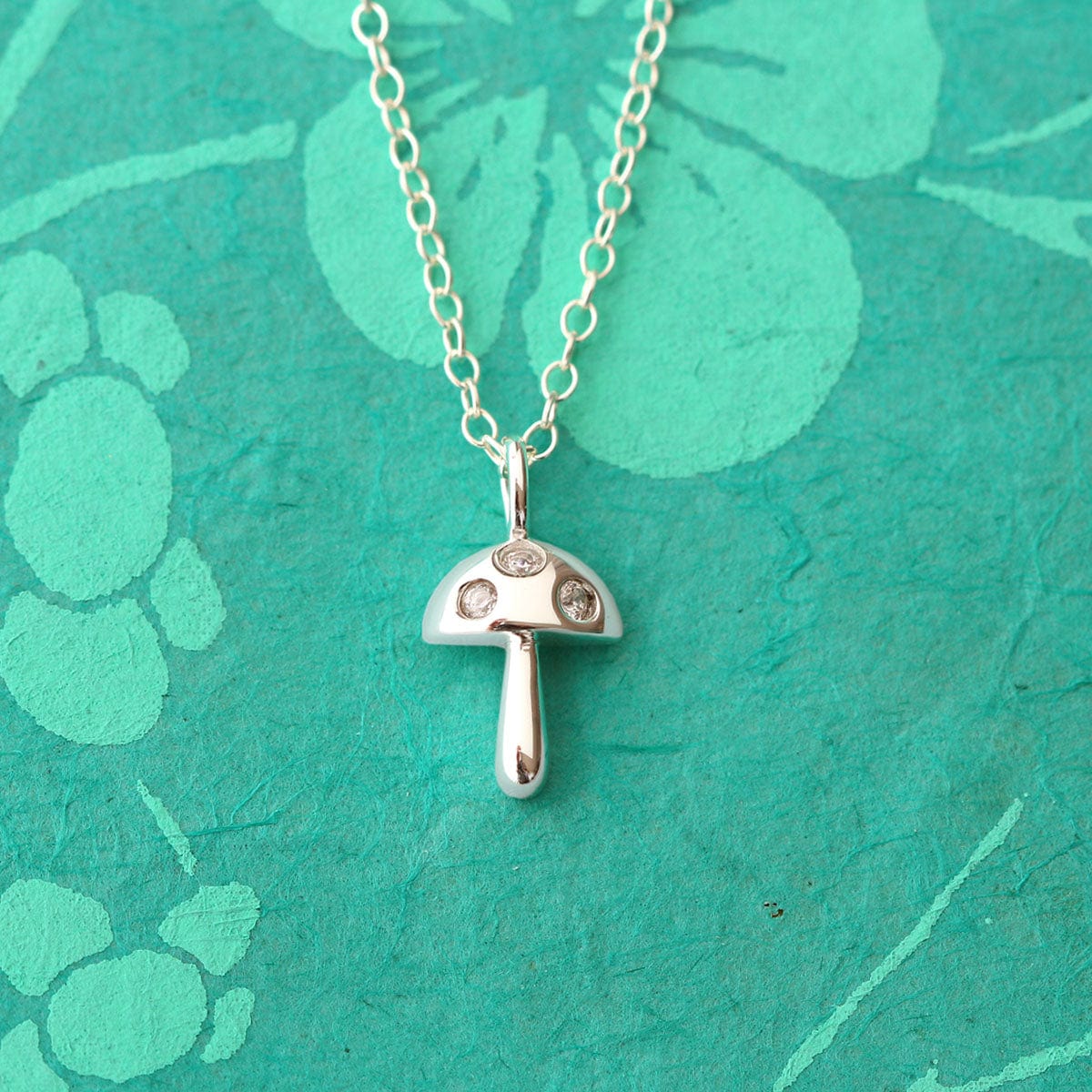 Mushroom Crystal Necklace