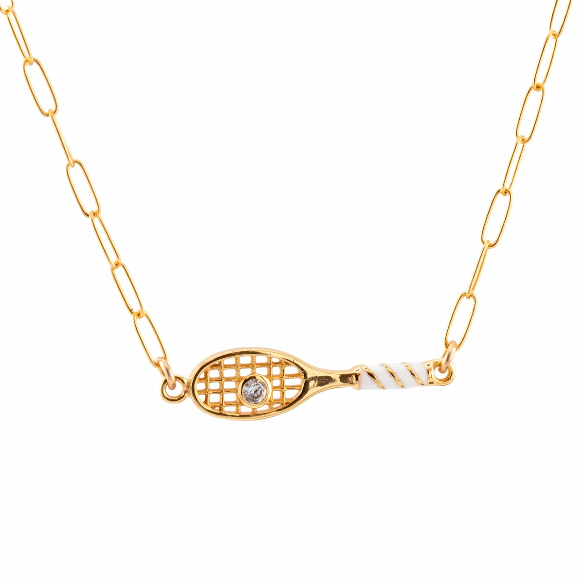 Tennis Racket Necklace