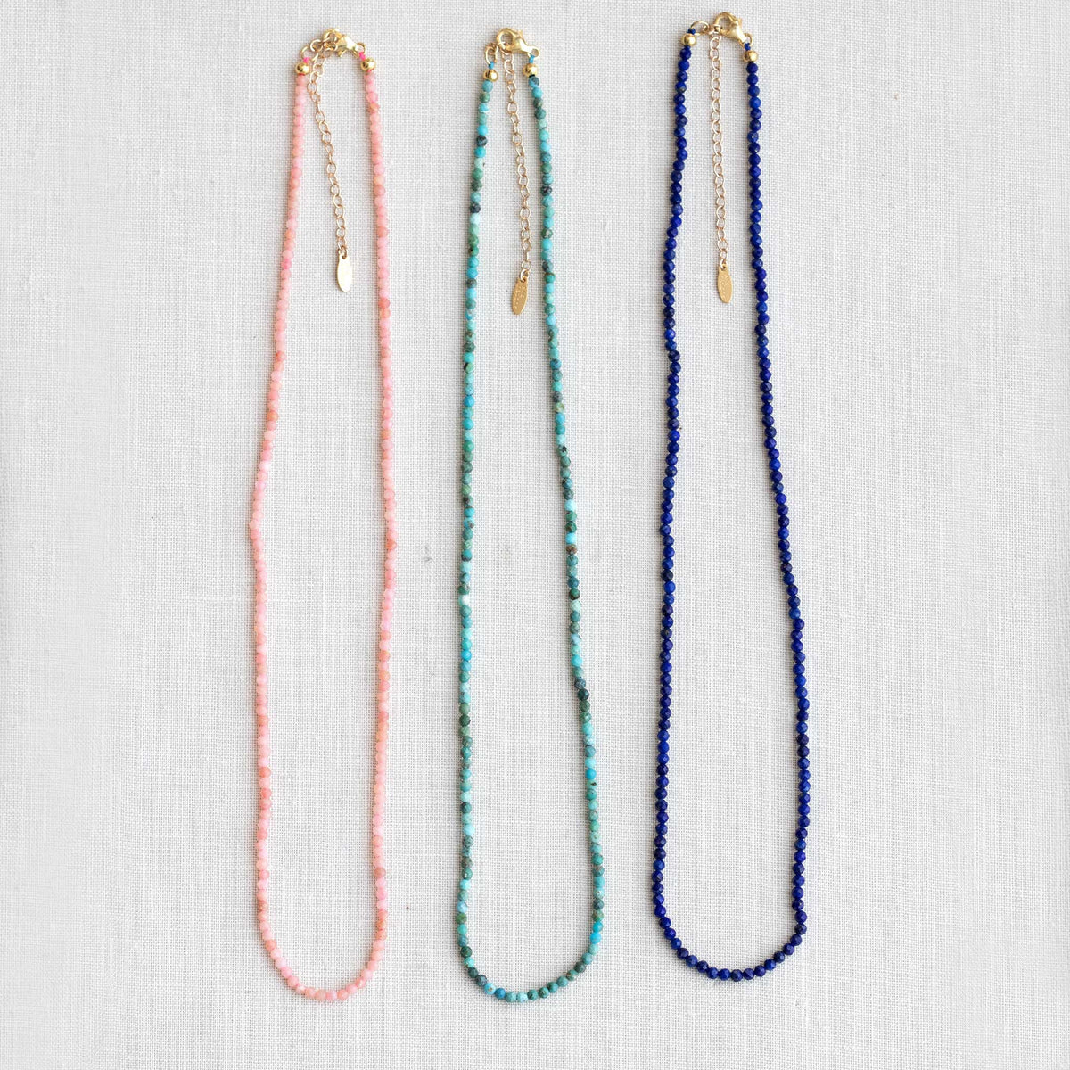 Petite Turquoise Gemstone Beaded Necklace