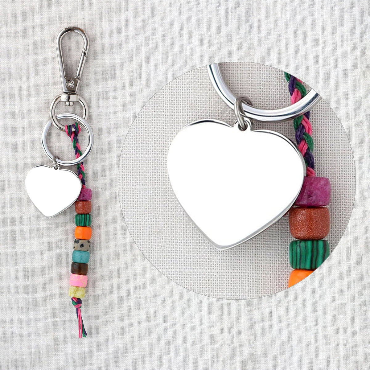 Engraved Bag Charm and Keychain