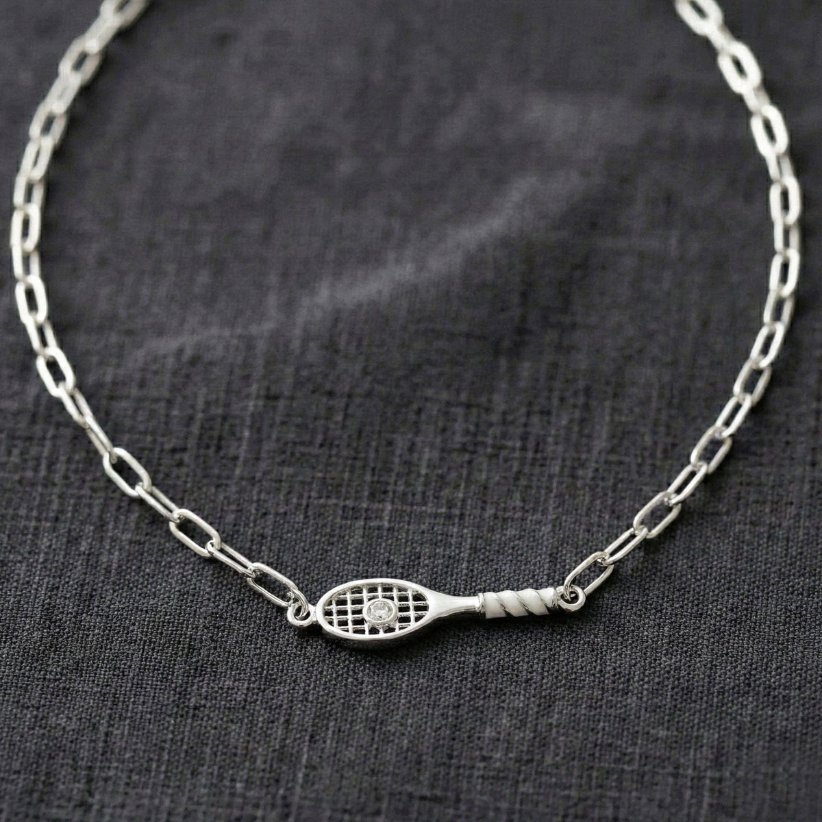 Tennis Racket Necklace
