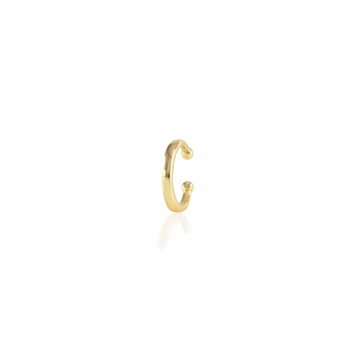 Round Ear Cuff in 18K gold vermeil